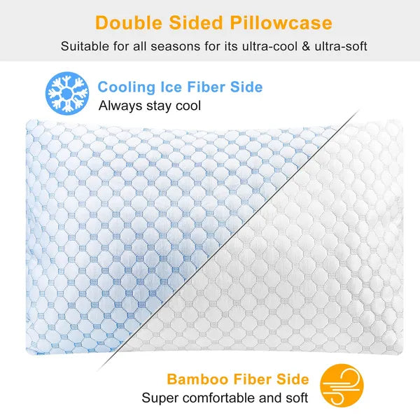 Dual-sided pillow cover detail