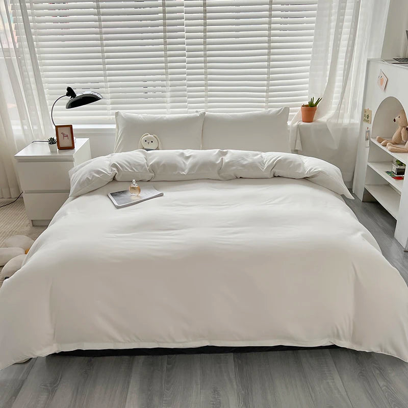 Two-Tone Soft Duvet Cover Set