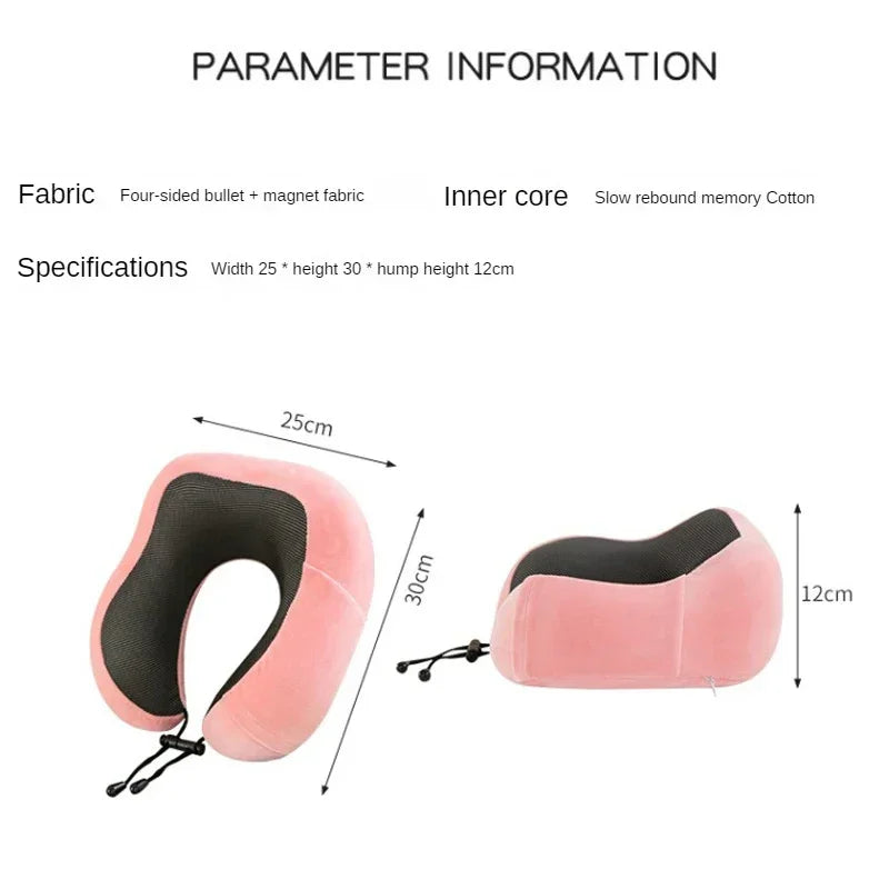 Contour Memory-Foam Travel Pillow