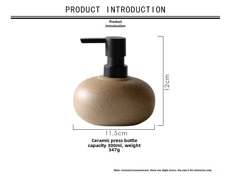 Minimalist Matte Ceramic Soap Dispenser
