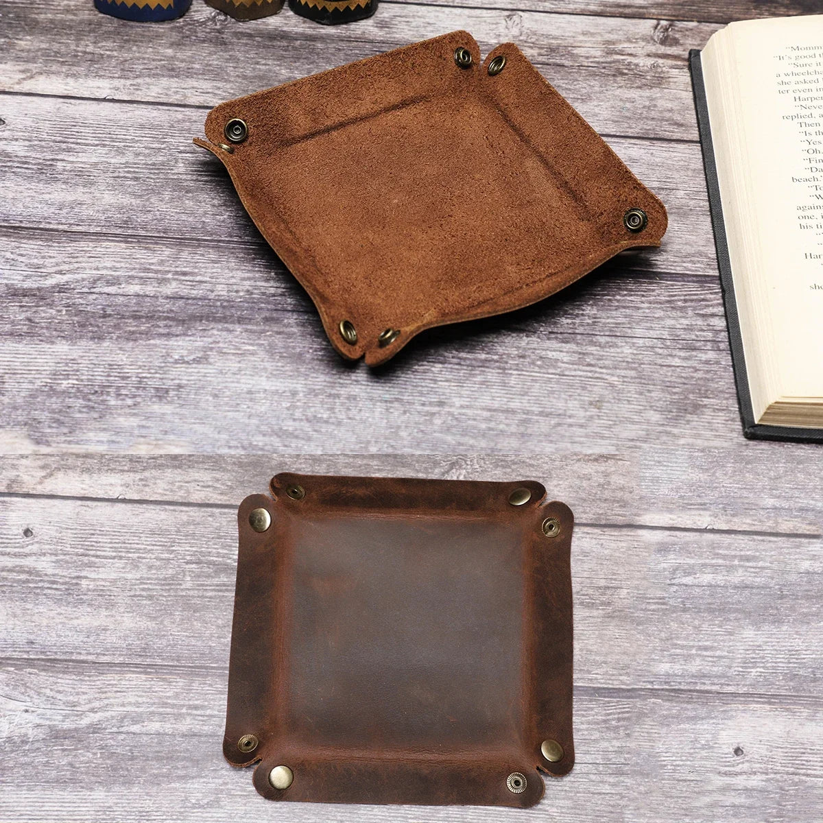 Genuine Leather Catchall Tray
