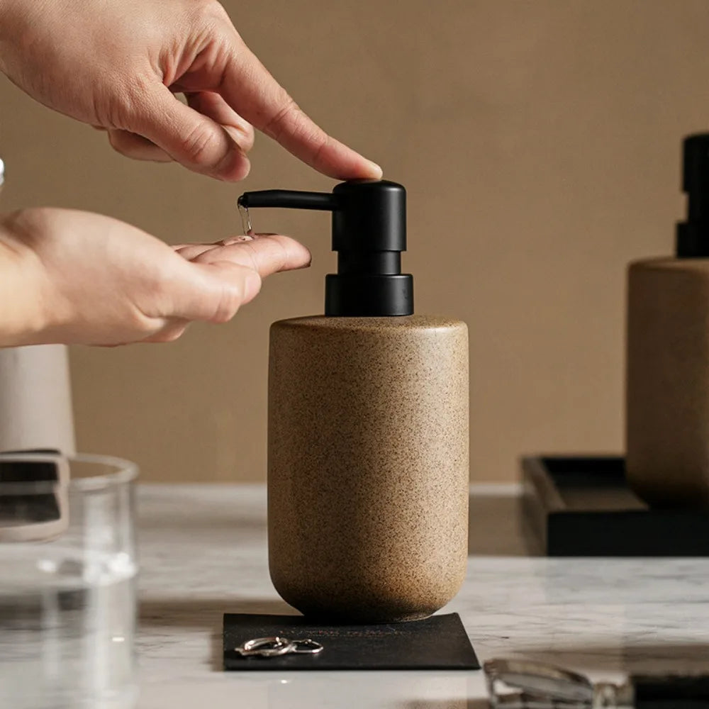 Minimalist Matte Ceramic Soap Dispenser