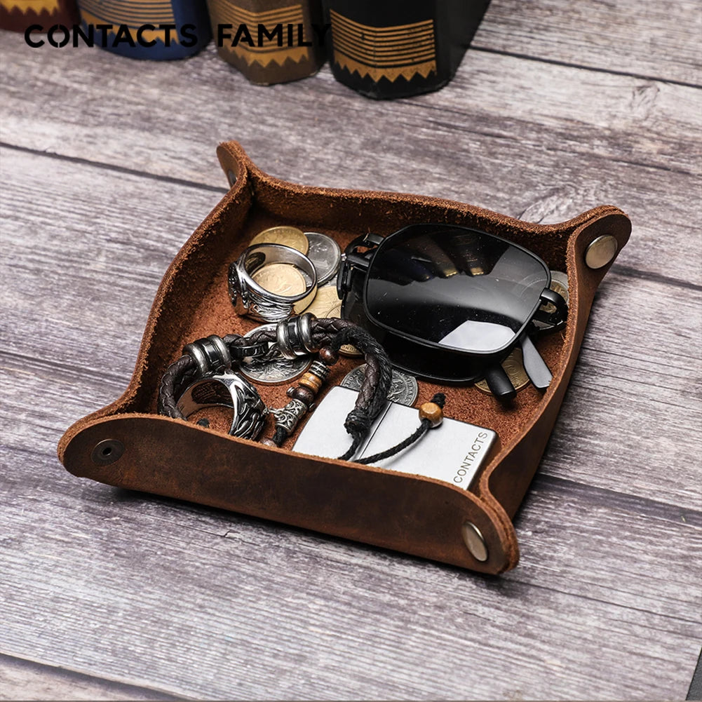 Genuine Leather Catchall Tray