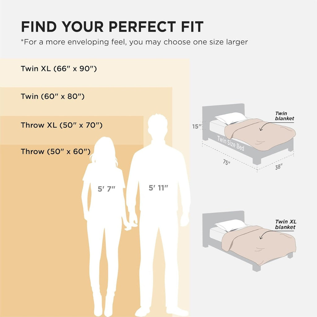 Sculpted fleece throw size reference