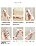 Reusable self-cleaning pet hair and lint remover